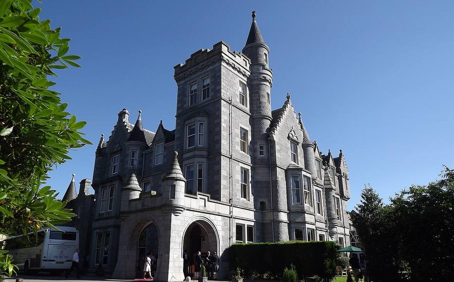 Turreted granite country-house hotel near Aberdeen (Ardoe House) (representative photo)