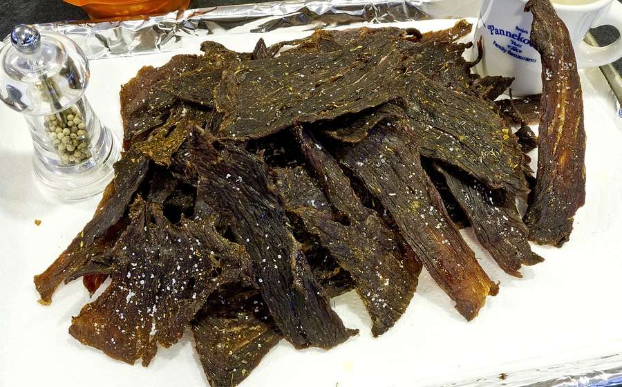 Dried meat strips / jerky-style bites (representative photo)