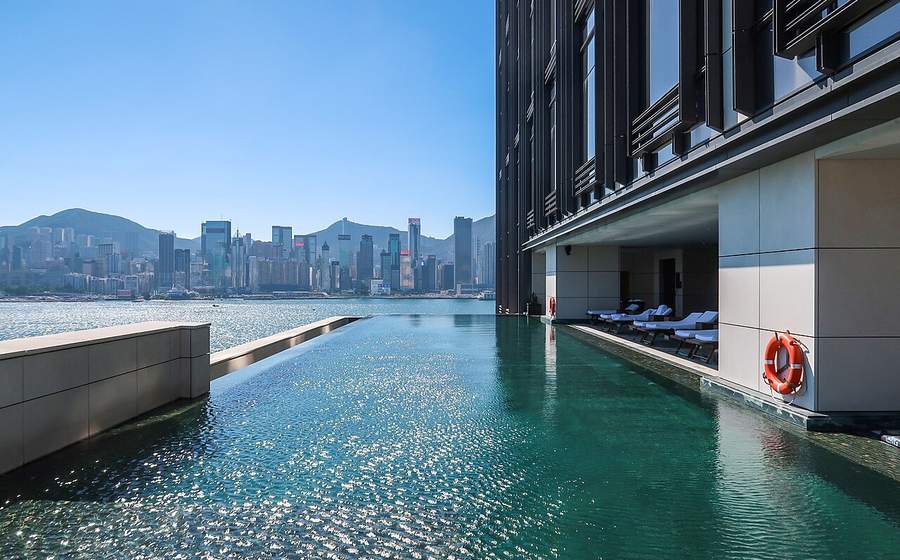 5-star hotel pool overlooking Victoria Harbour (representative photo)