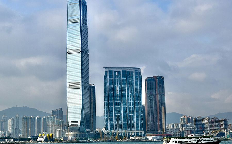 International Commerce Centre and the West Kowloon harbourfront